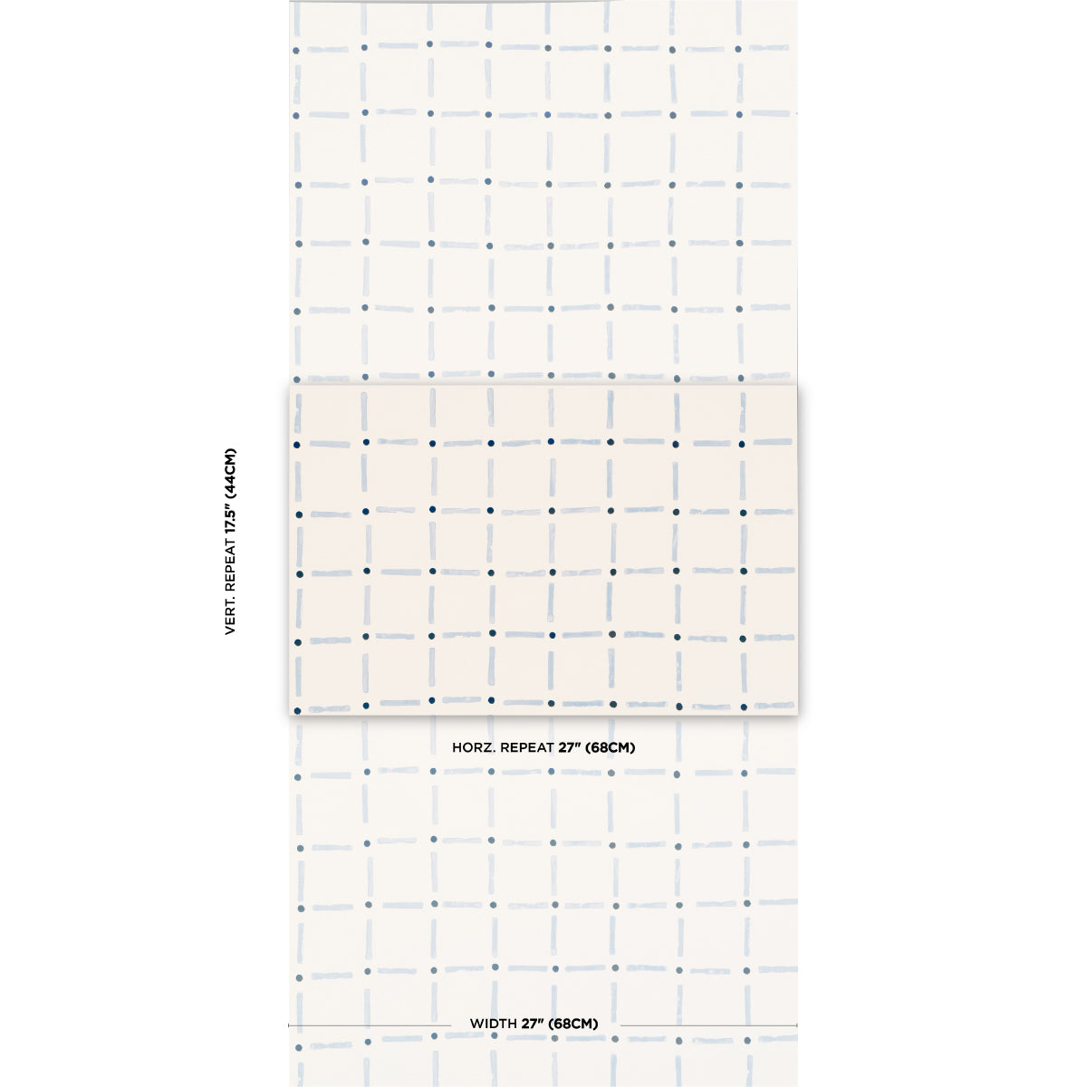 Drifting Grid Sky wallpaper by Schumacher, 5015611 — view 2 - Schumacher Wallpaper