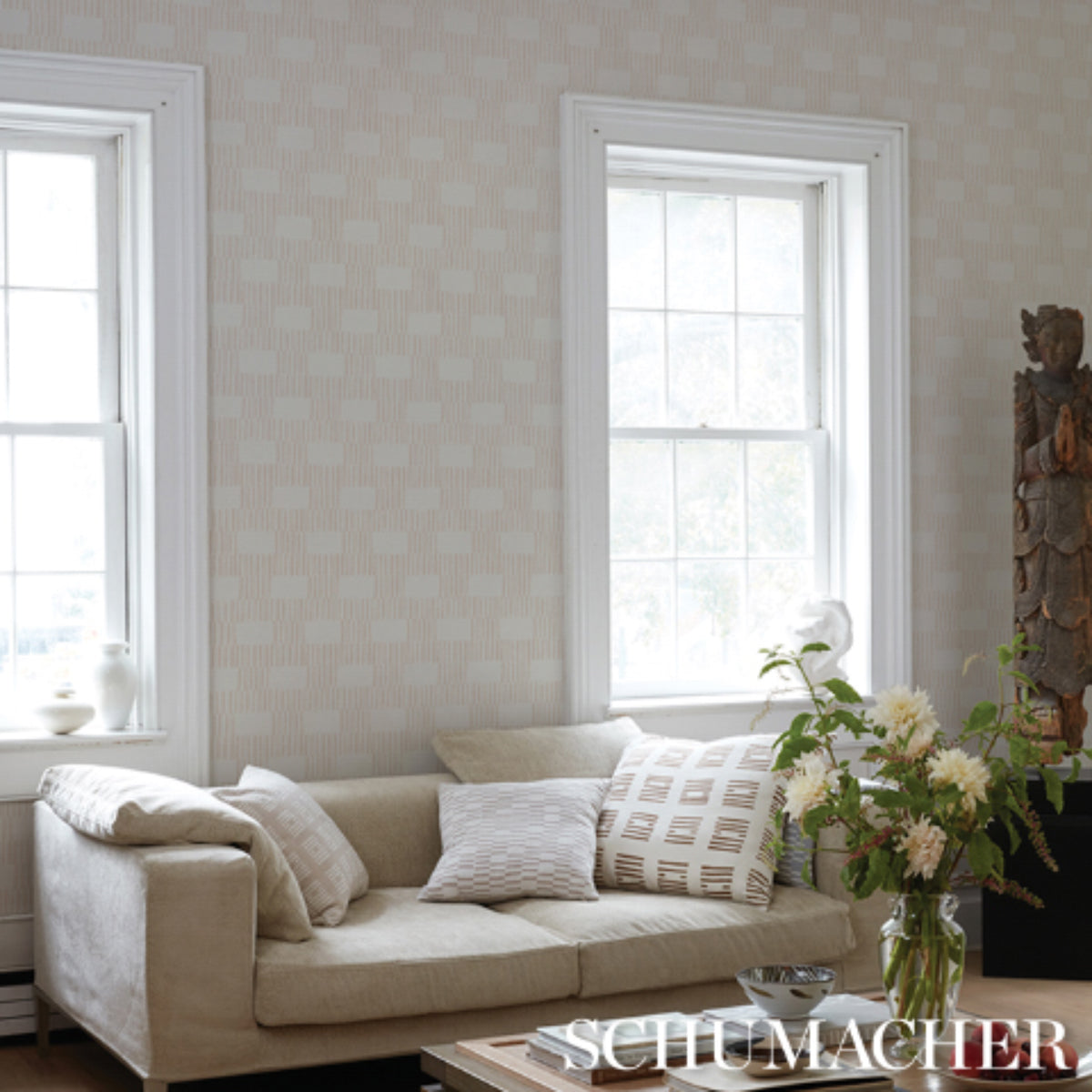 Field Sand wallpaper by Schumacher, 5015620 — view 6 - Schumacher Papel pintado