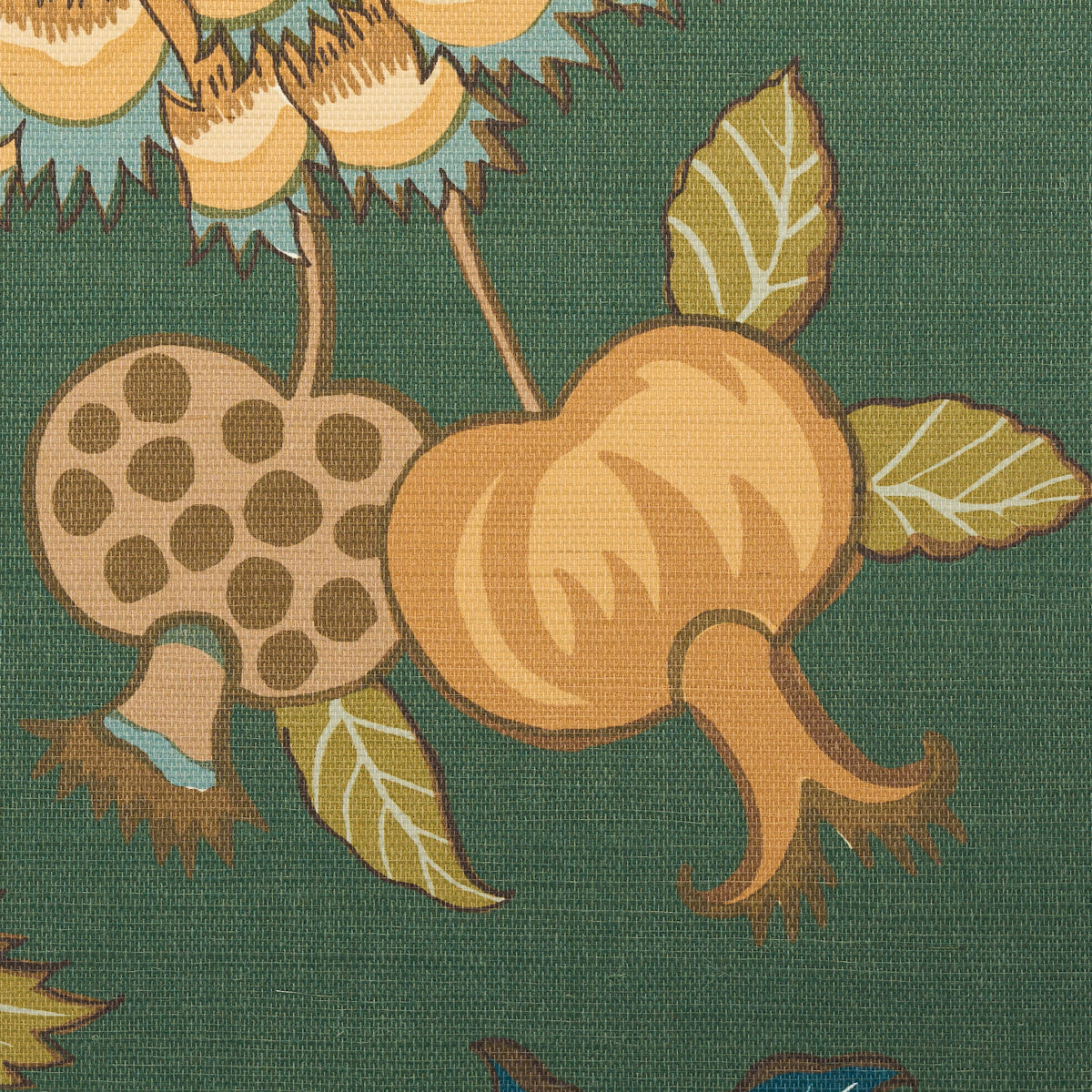 Darsy Tree Of Life Sisal Panel Set Juniper wallpaper by Schumacher, 5015630 — view 8 - Schumacher Papel pintado
