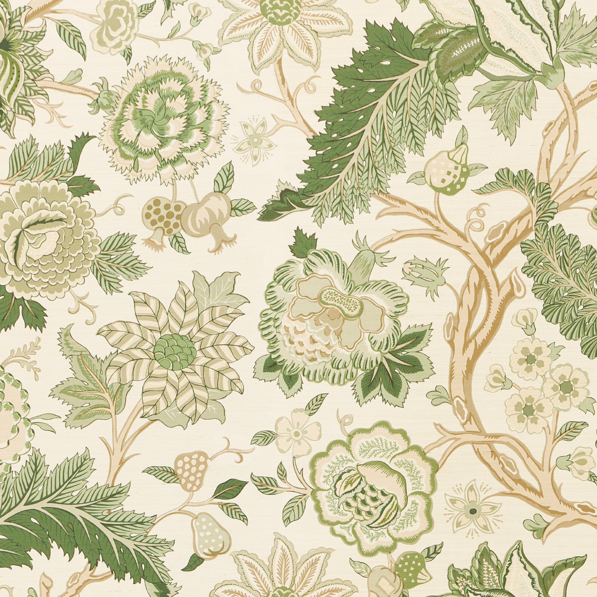 Darsy Tree Of Life Sisal Panel Set Leaf wallpaper by Schumacher, 5015631 — view 3 - Schumacher Papel pintado