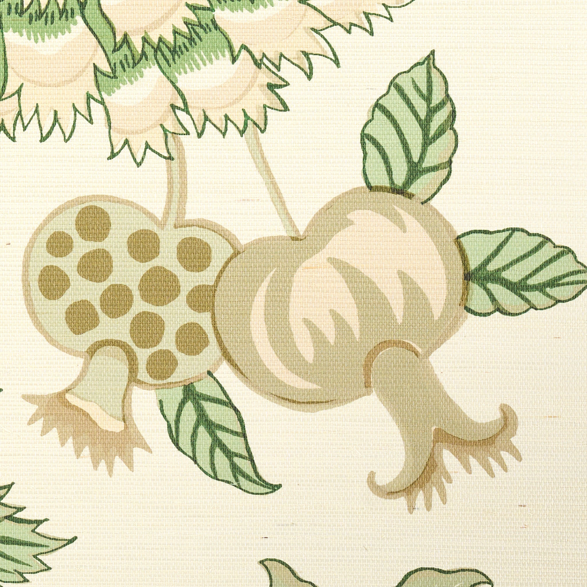 Darsy Tree Of Life Sisal Panel Set Leaf wallpaper by Schumacher, 5015631 — view 8 - Schumacher Papel pintado