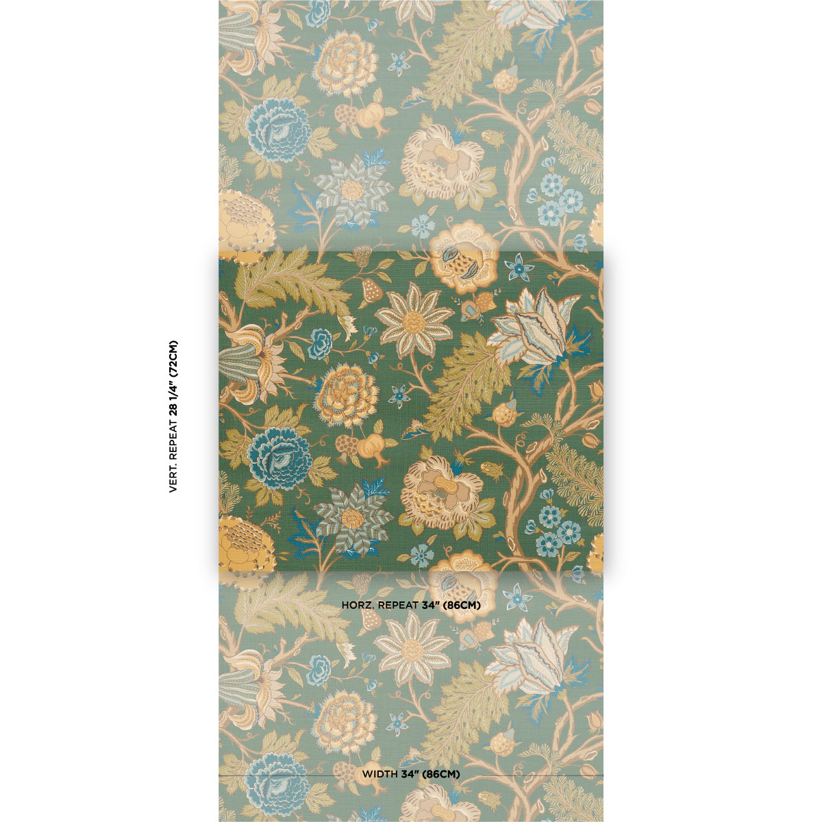 Darsy Tree Of Life Sisal Juniper wallpaper by Schumacher, 5015641 — view 2 - Schumacher Papel pintado