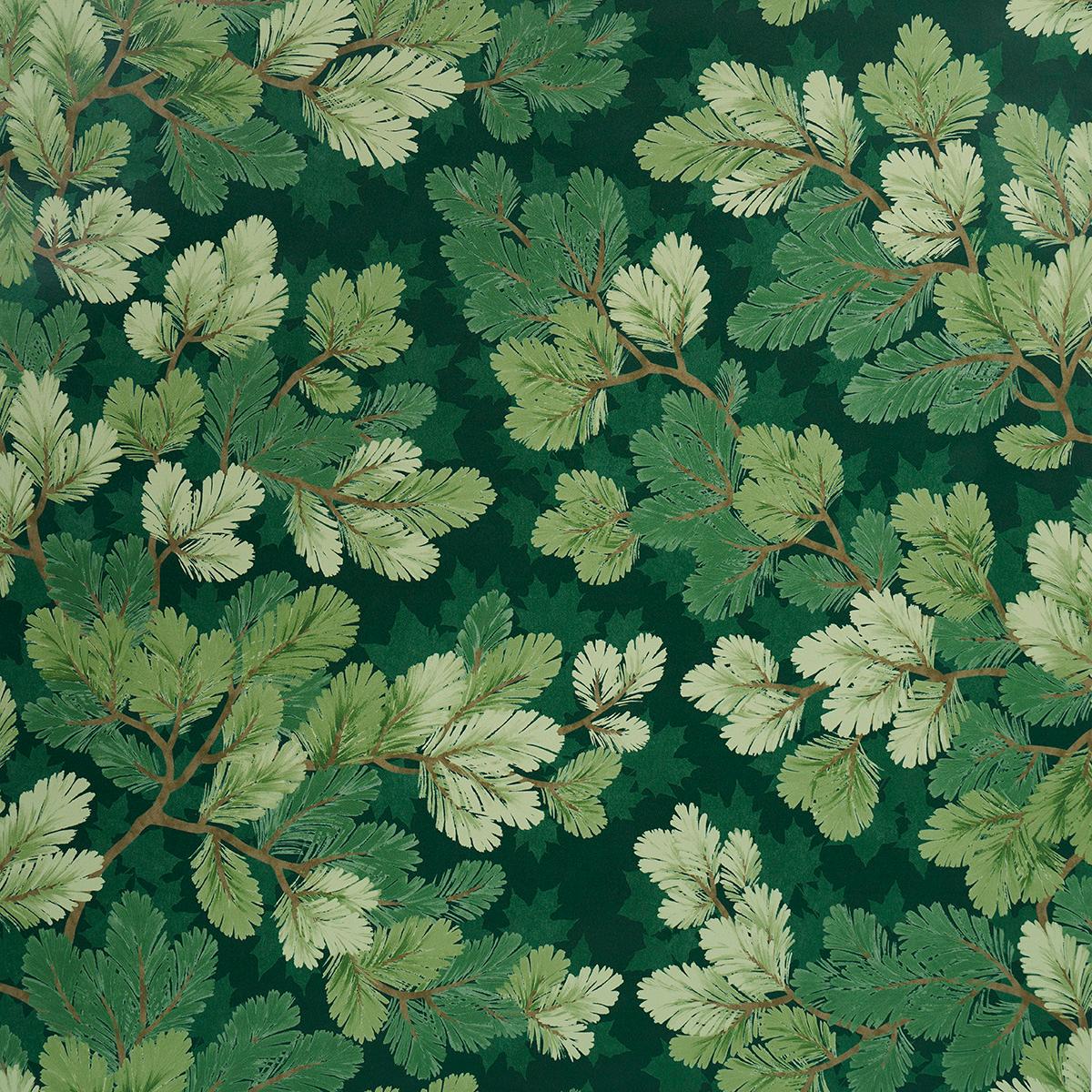 Covey Hedge - Forest - Schumacher 5016071 Wallcovering - Schumacher Wallpaper