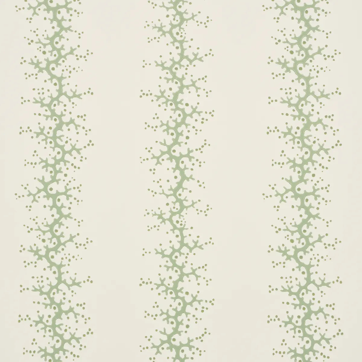 Coral Stripe - Green - Schumacher 5016452 Wallcovering - Schumacher Wallpaper