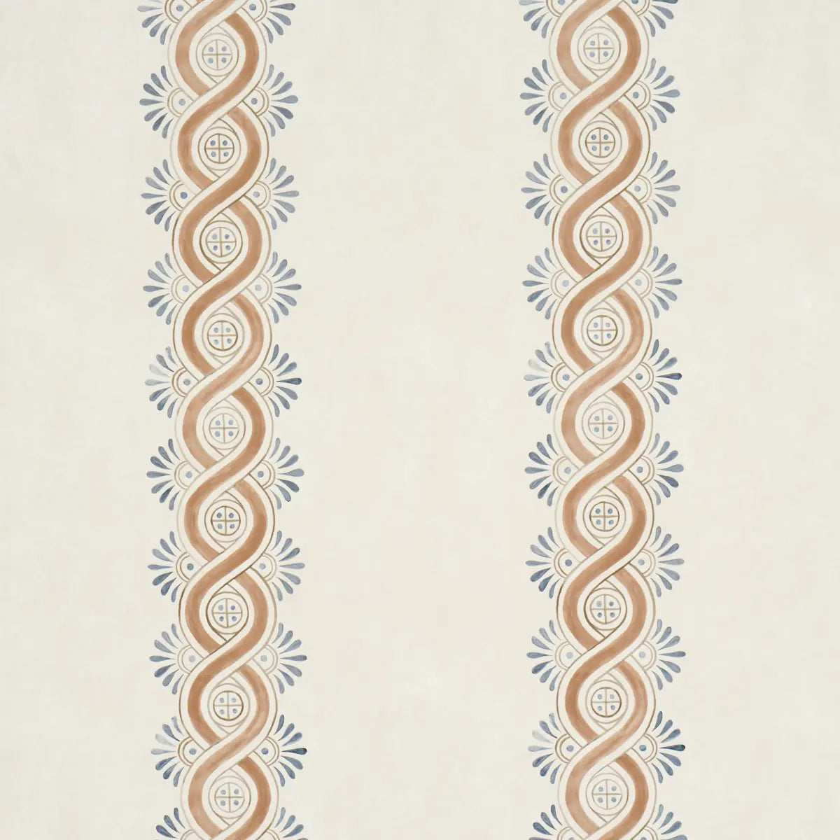 Leonidis Stripe - Saffron - Schumacher 5016462 Wallcovering - Schumacher Wallpaper
