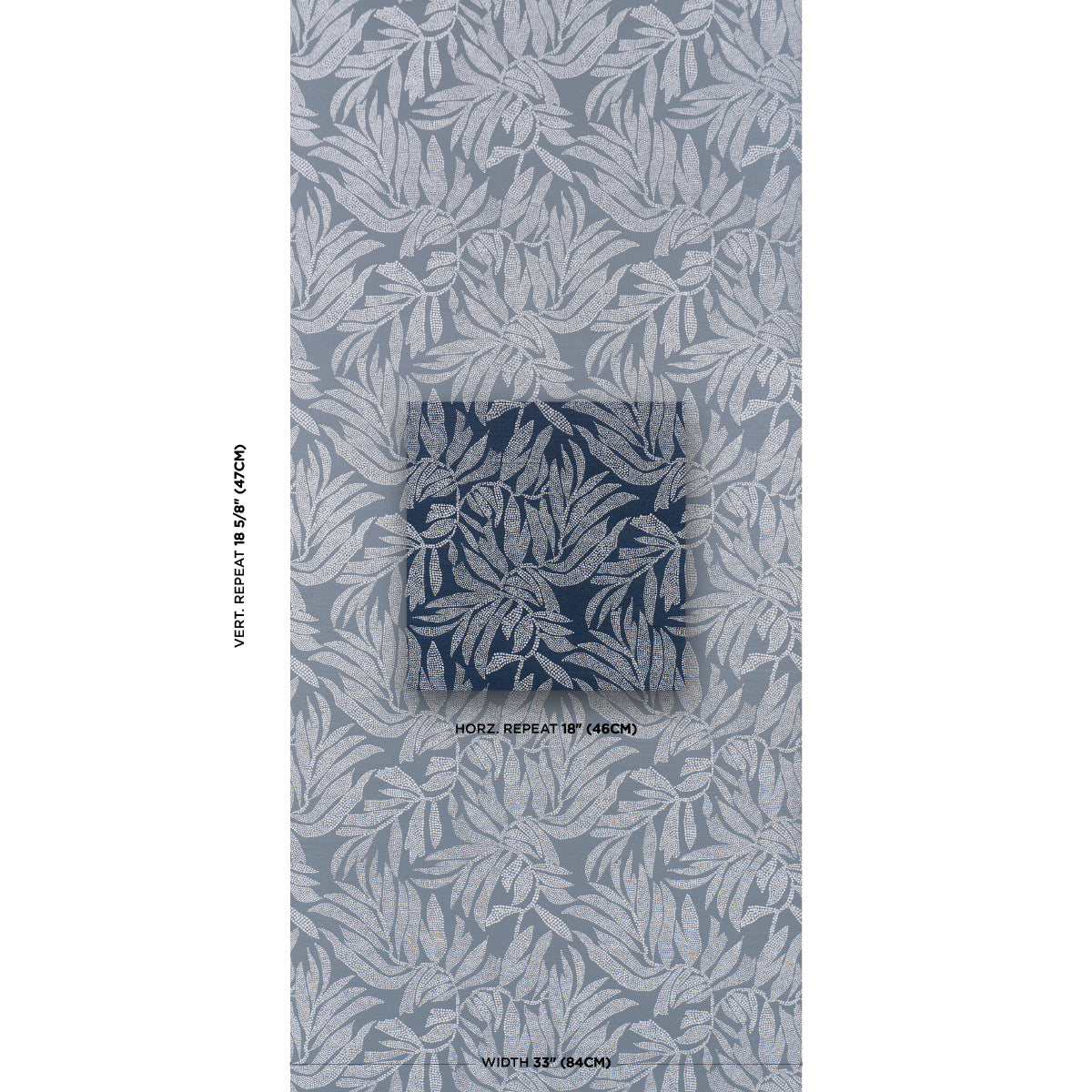 TAYRONA-PALM-MOSAIC-SISAL-PACIFIC-OCEAN-HUES-SCHUMACHER-5016951 - Schumacher Wallpaper