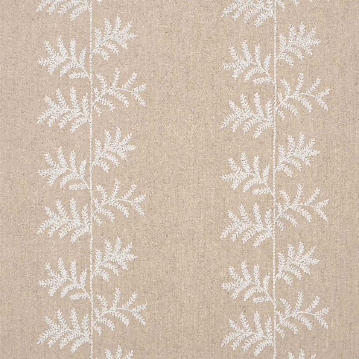 Eloise Embroidery Wallcovering - Natural - Schumacher 5017101