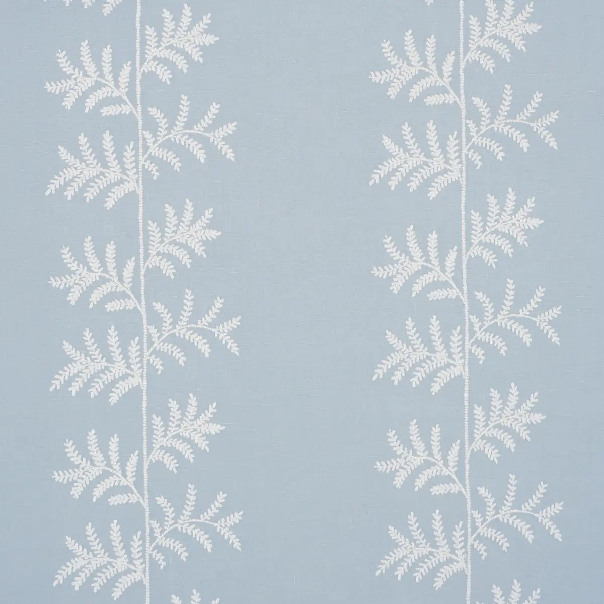 Eloise Embroidery Wallcovering - Sky - Schumacher 5017102