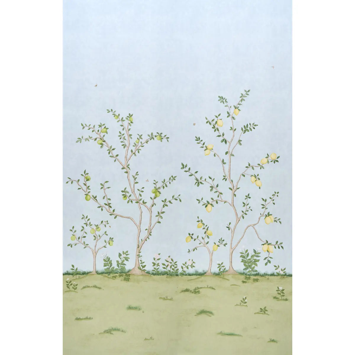Citrus Blossom 2 Panel Set - Sky - Schumacher 5017162 Wallcovering - Schumacher Wallpaper