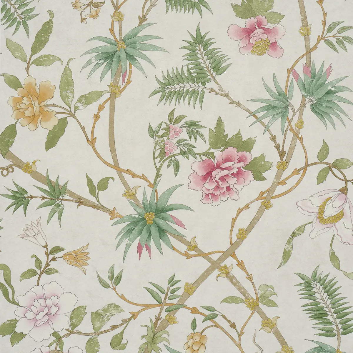 Arasi Botanical - Petal - Schumacher 5017172 Wallcovering - Schumacher Wallpaper