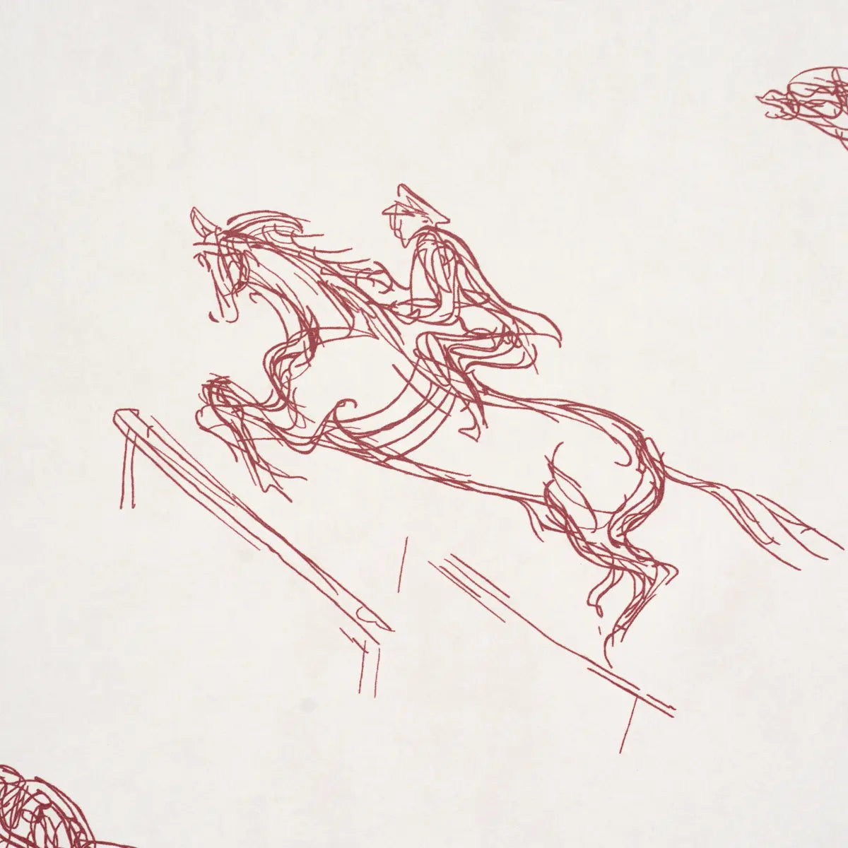 Tanbark - Dark Red - Schumacher 5017391 Wallcovering