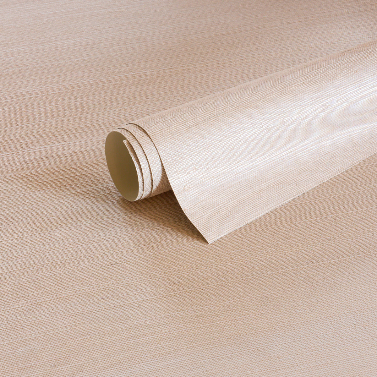 Hemp Shimmer - Blush Shimmer - Schumacher 5017773 - Schumacher Wallpaper