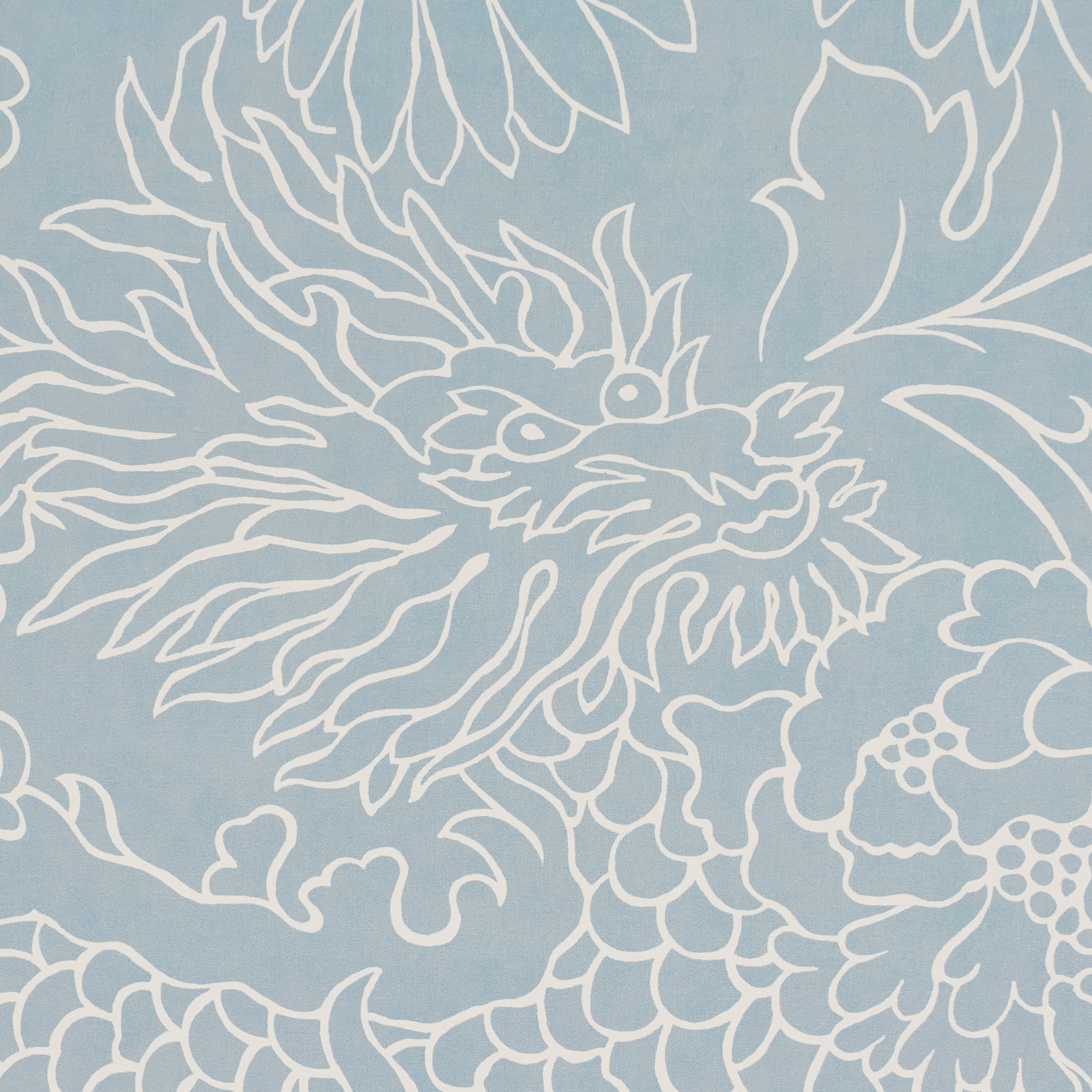 CHIANG-MAI-DRAGON-SILHOUETTE-CIEL-DE-PROVENCE-SCHUMACHER-5017920 - Schumacher Wallpaper