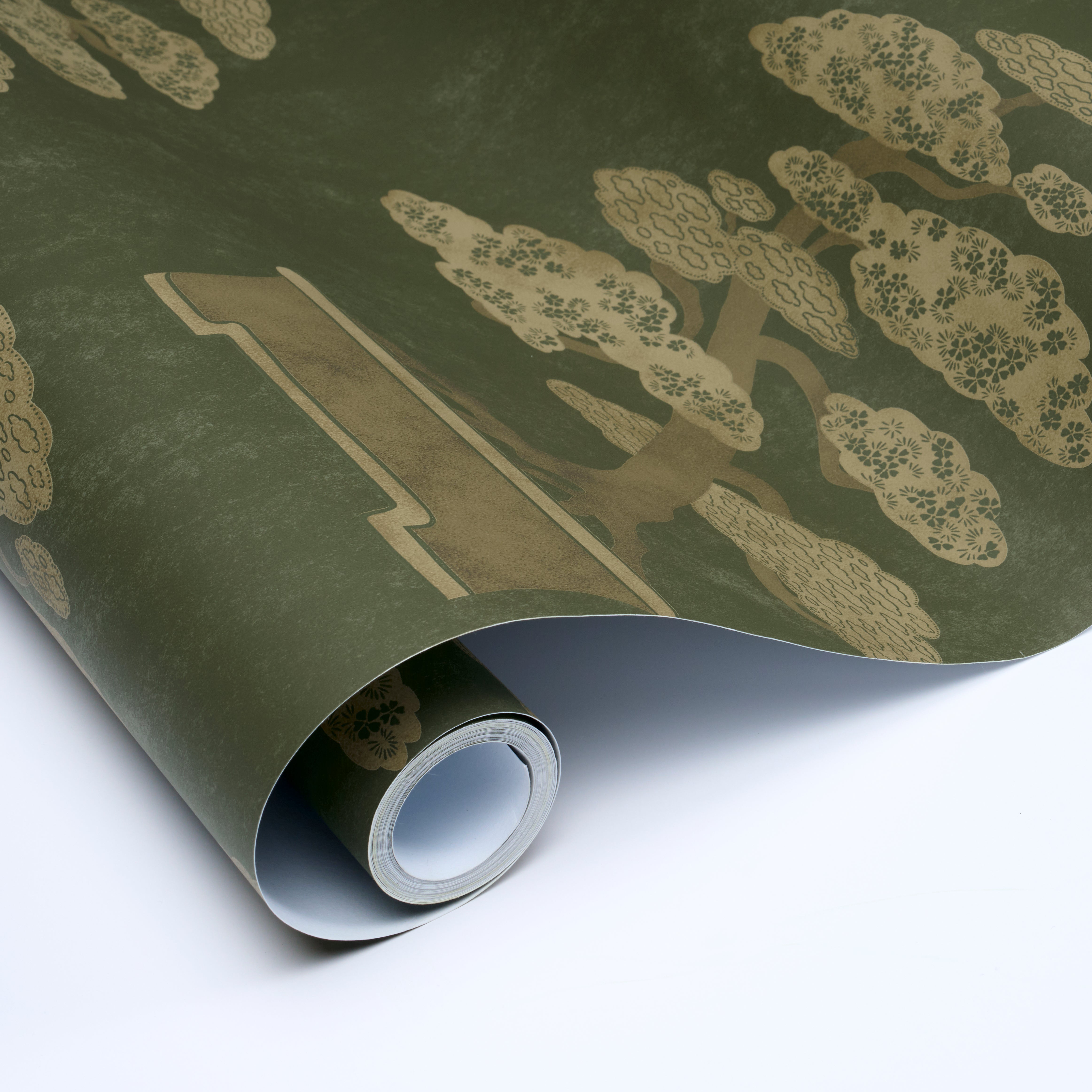 BONSAI-TREE-OLIVE-SCHUMACHER-5018000 - Schumacher Wallpaper