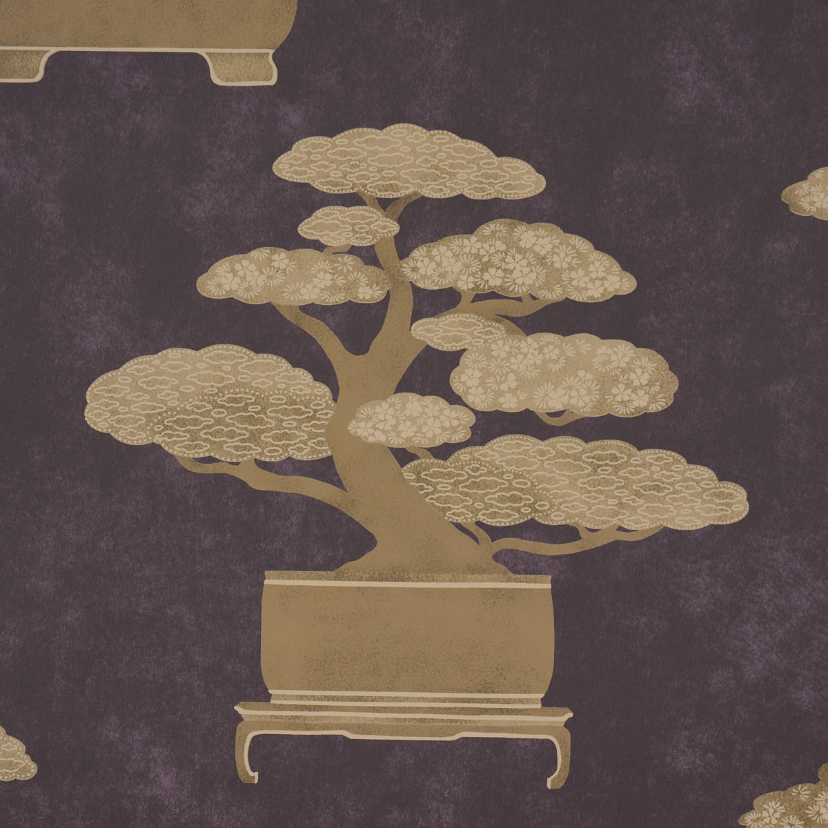 BONSAI-TREE-AUBERGINE-SCHUMACHER-5018001 - Schumacher Wallpaper
