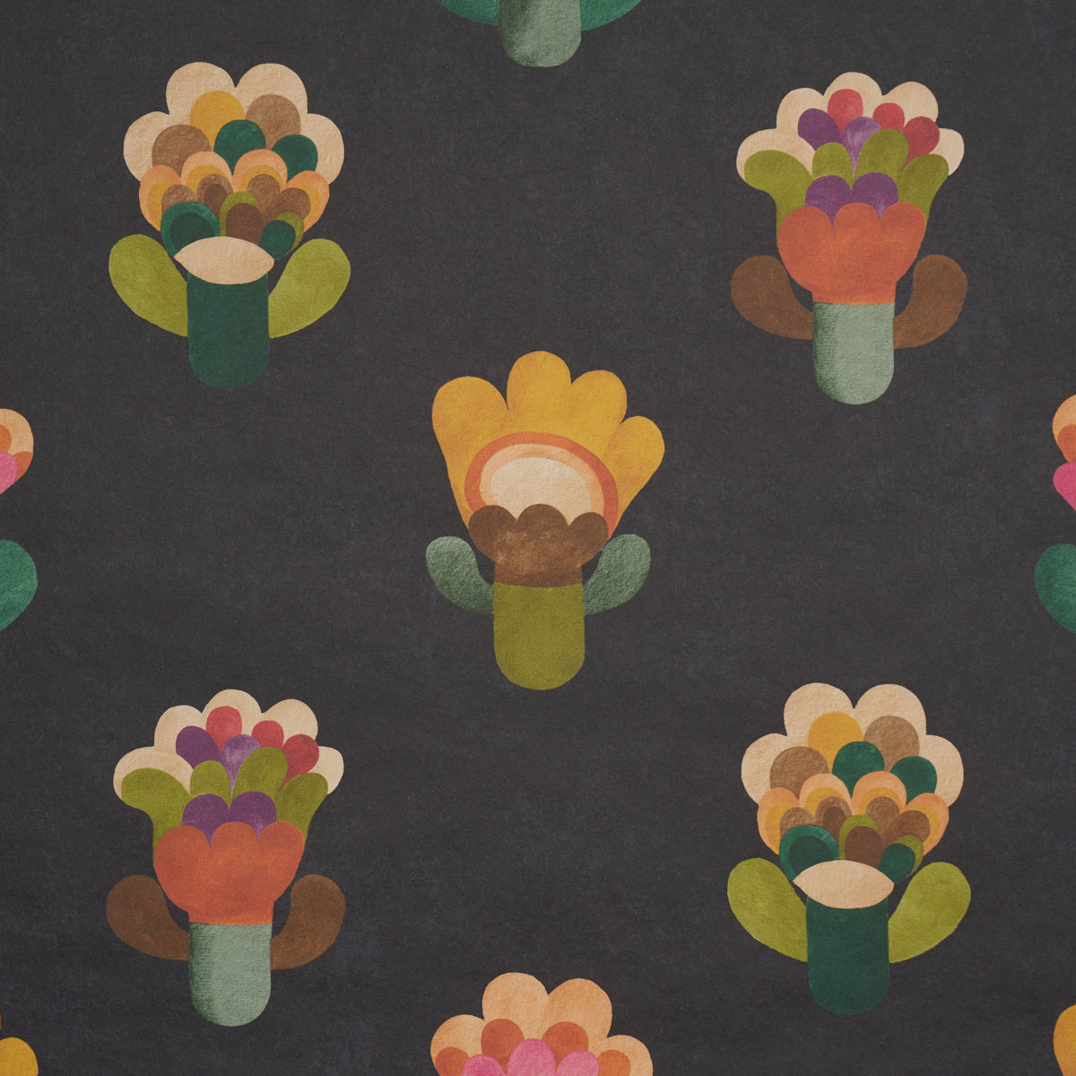 Le Jardin - Night - Schumacher 5018270 Wallpaper - view 3 - Schumacher Wallpaper