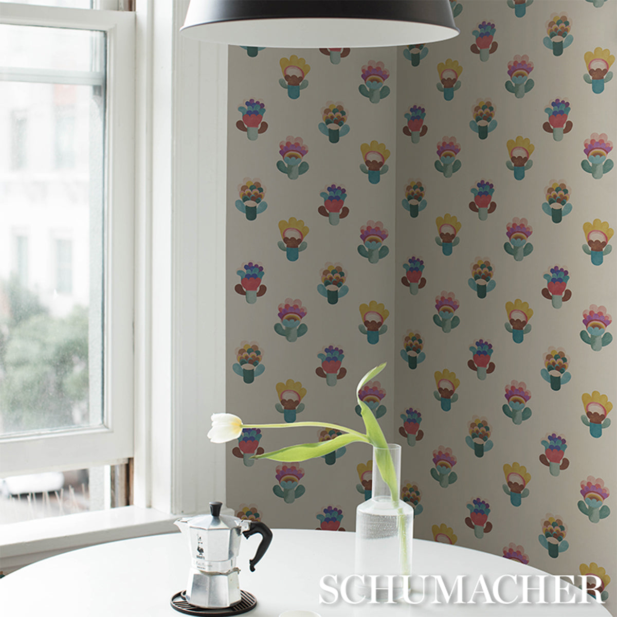 Le Jardin - Spring - Schumacher 5018272 Wallpaper - view 5 - Schumacher Wallpaper