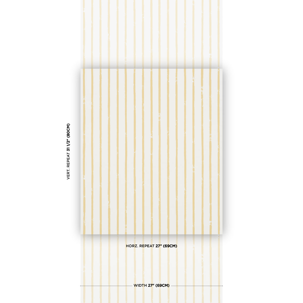 Springs Stripe - Yellow - Schumacher 5018351 Wallpaper - Schumacher Wallpaper