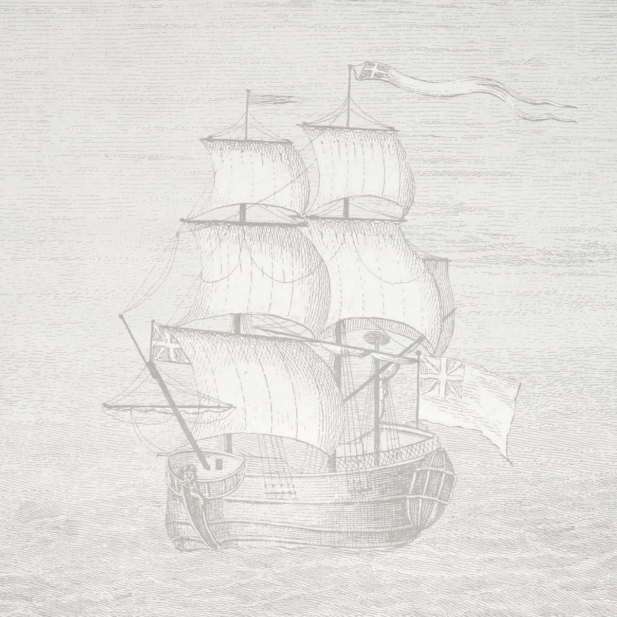 Philadelphia Harbor 3 Panel Set - Grey - Schumacher 5018392 Wallpaper - Schumacher Wallpaper