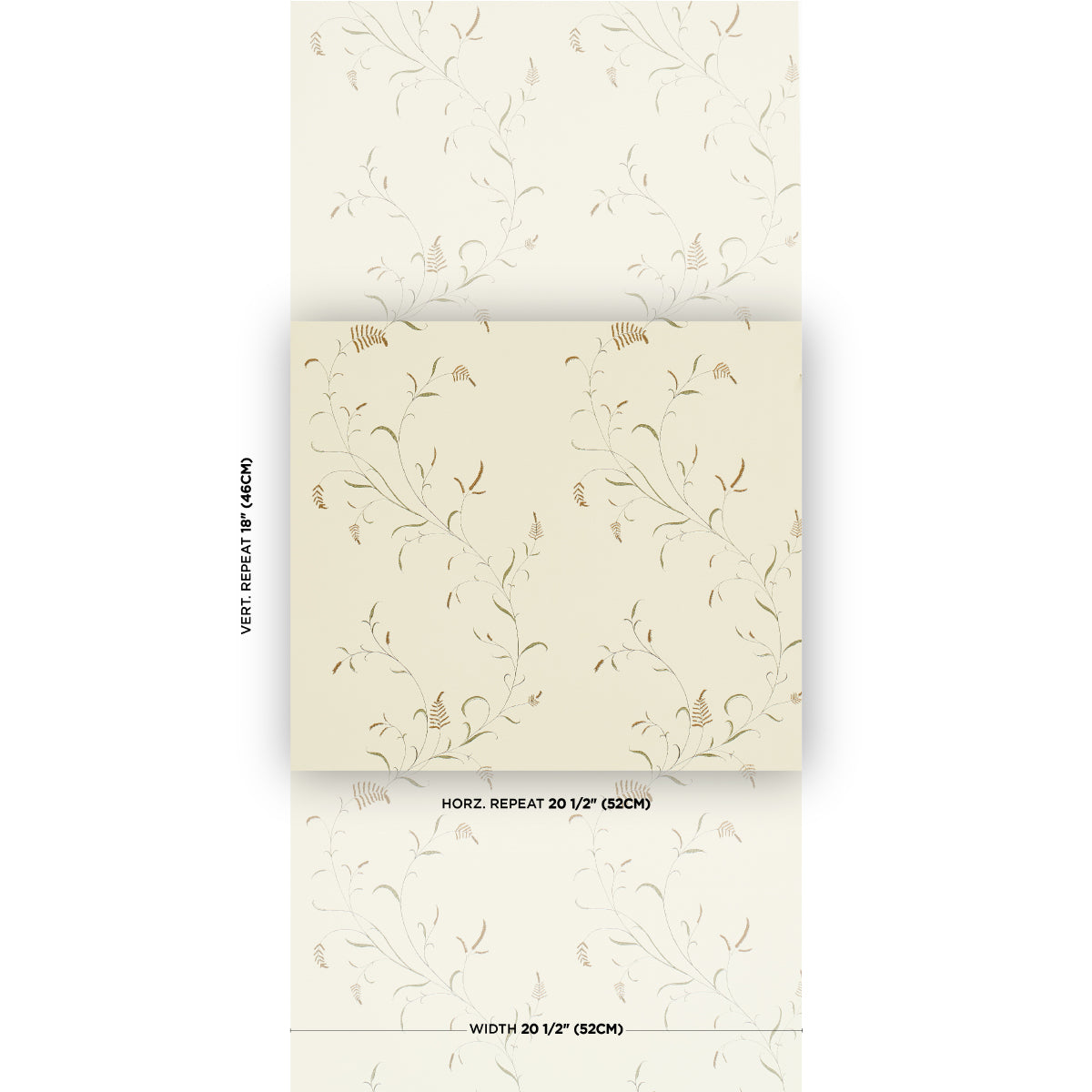Winding Wheat - Green - Schumacher 5018431 Wallpaper - Schumacher Wallpaper