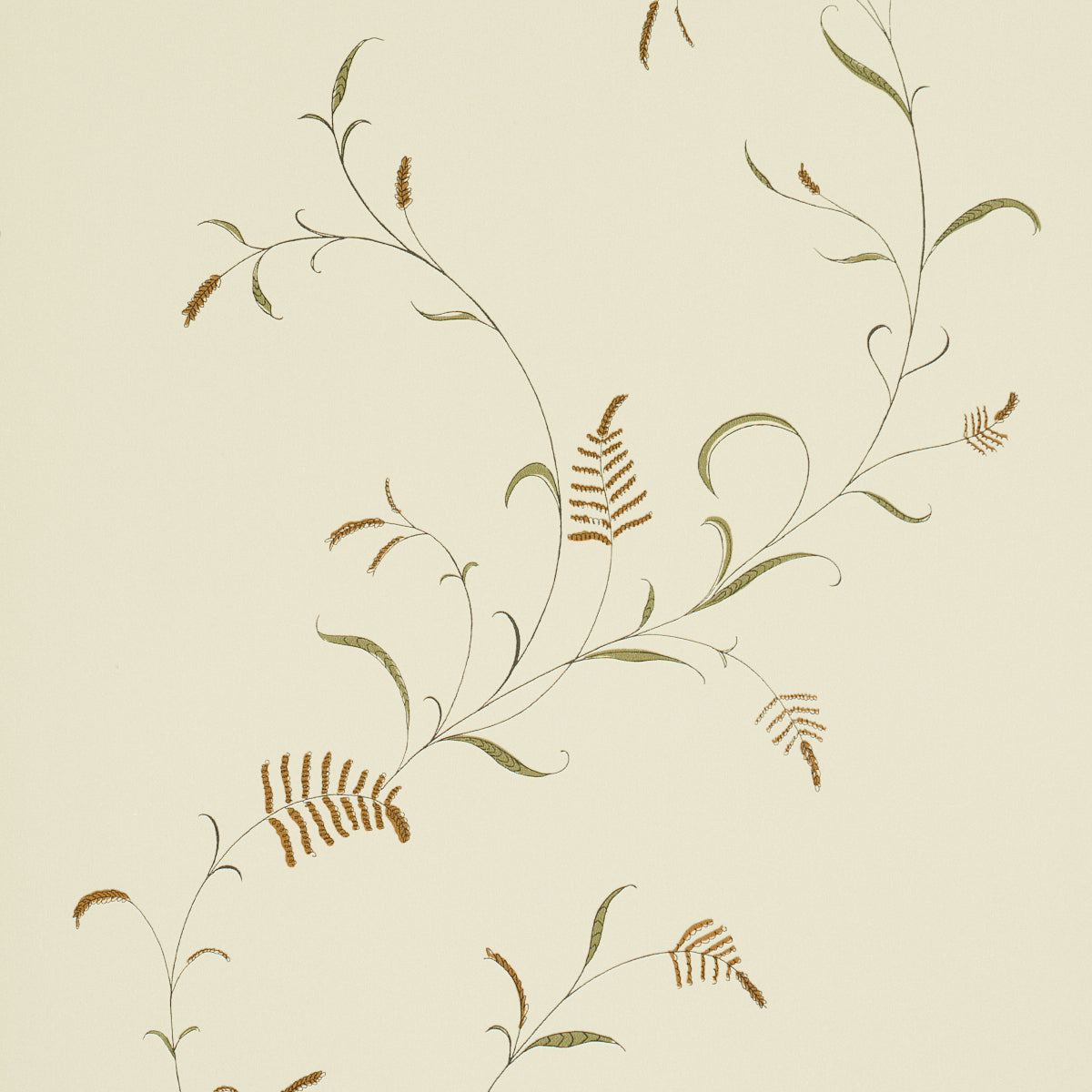 Winding Wheat - Green - Schumacher 5018431 Wallpaper - Schumacher Wallpaper