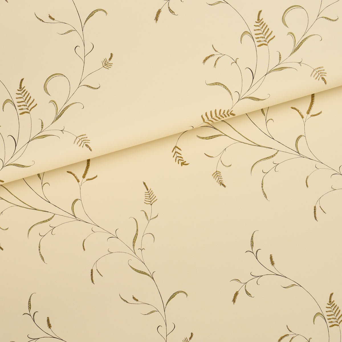 Winding Wheat - Yellow - Schumacher 5018432 Wallpaper - Schumacher Wallpaper