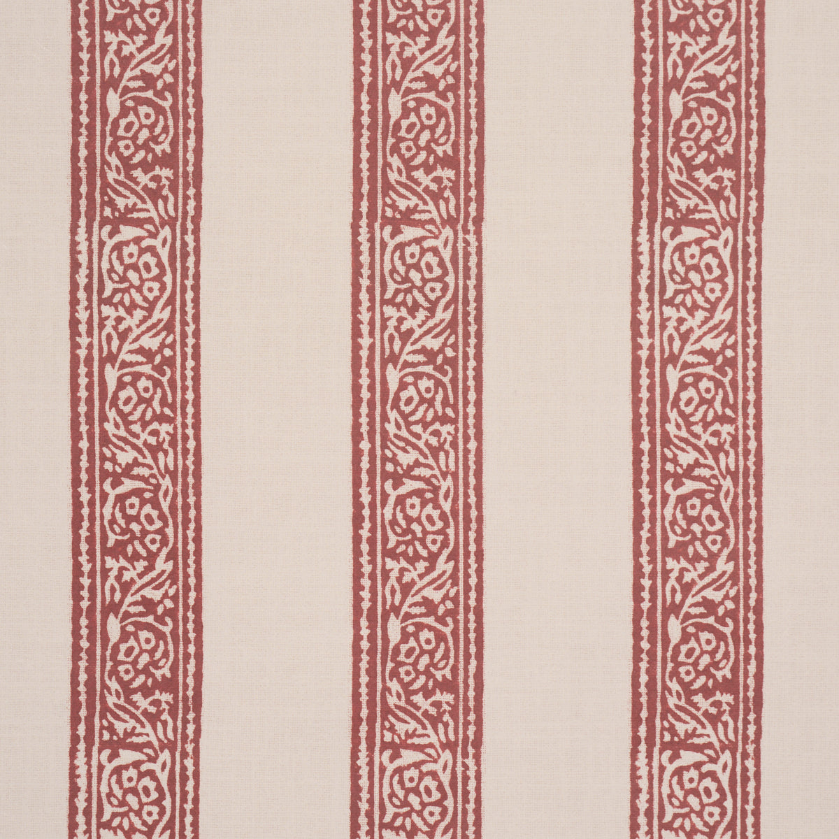 Schumacher Mahdavi Stripe wallpaper in Red, 5018452 — view 3 - Schumacher Wallpaper