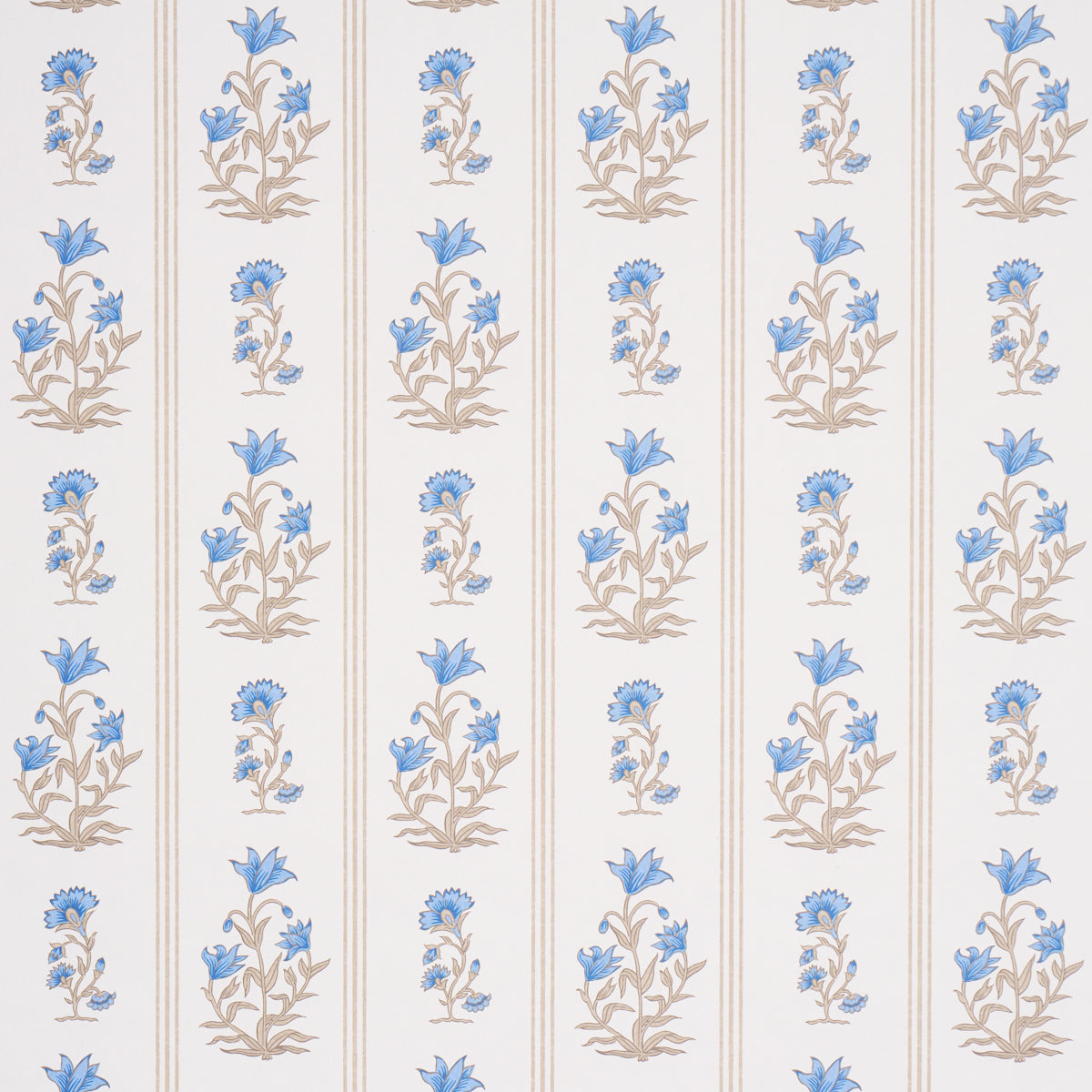 Schumacher Ellora wallpaper in Blue, 5018472 - Schumacher Wallpaper