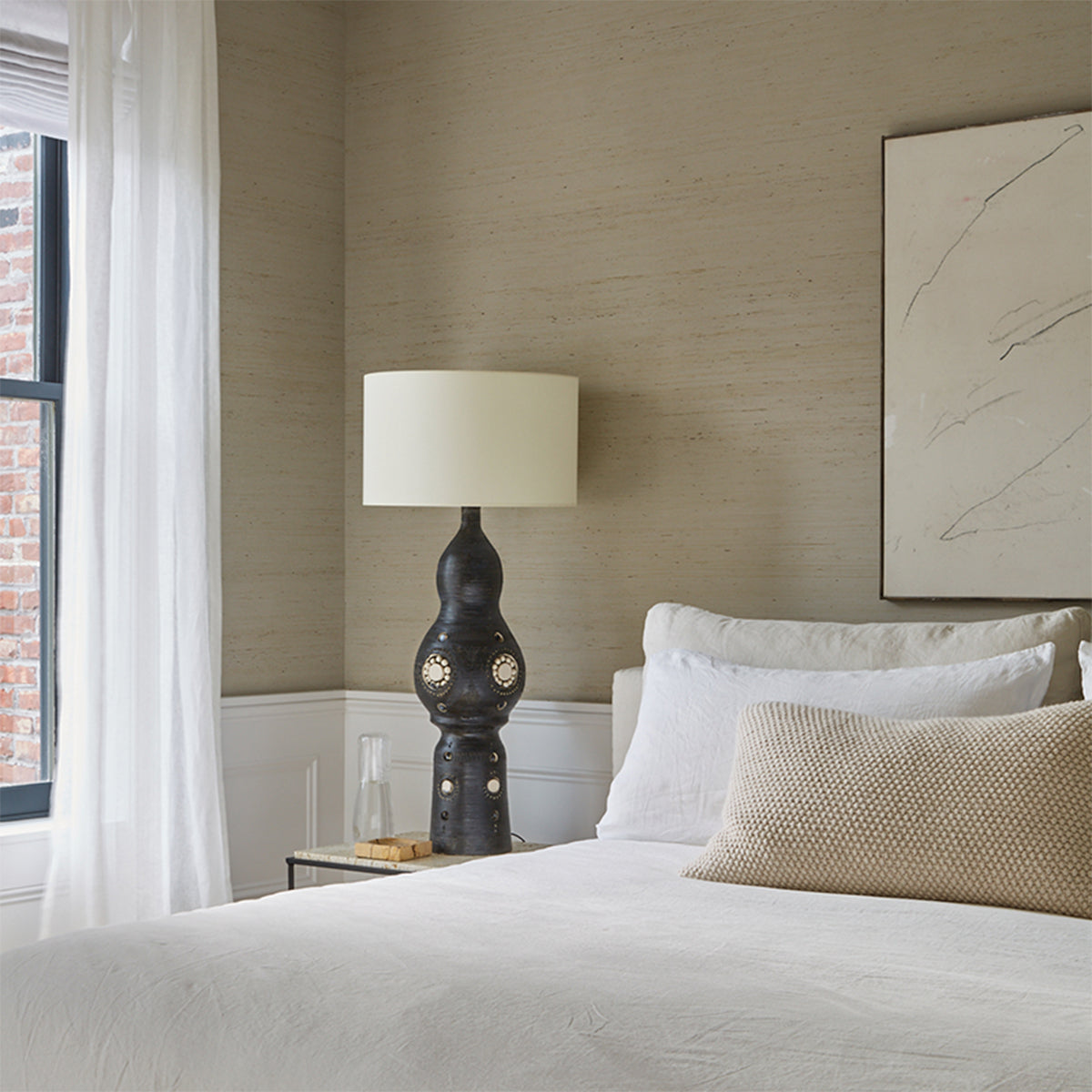 Han Arrowroot - Pearl - Schumacher 5018510 - Schumacher Wallpaper