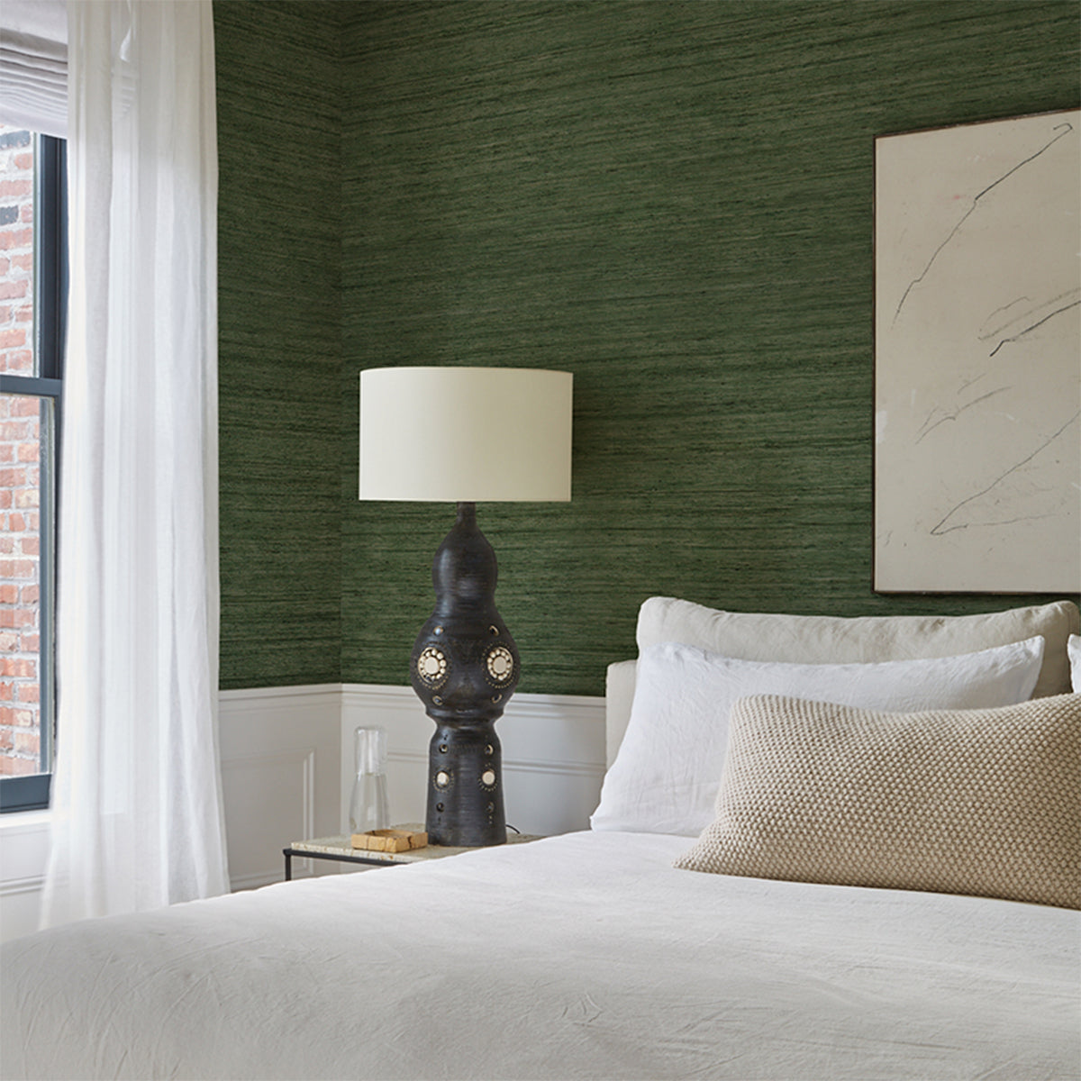 Schumacher Han Arrowroot wallpaper in Grass, 5018516 — view 5 - Schumacher Wallpaper