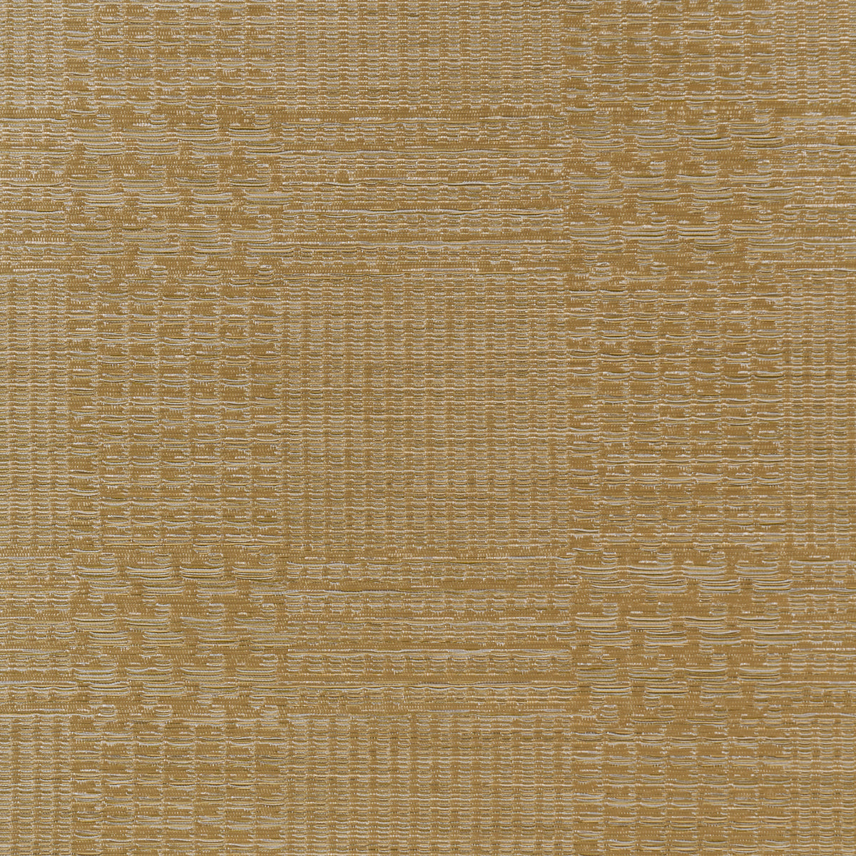 Schumacher Fuzzy Plaid wallpaper in Antique Gold, 5018580 — view 4 - Schumacher Wallpaper