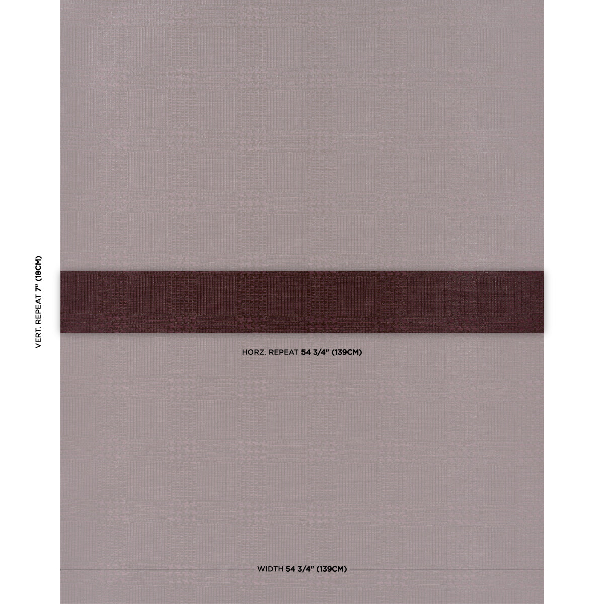 Schumacher Fuzzy Plaid wallpaper in Merlot, 5018581 — view 2 - Schumacher Wallpaper