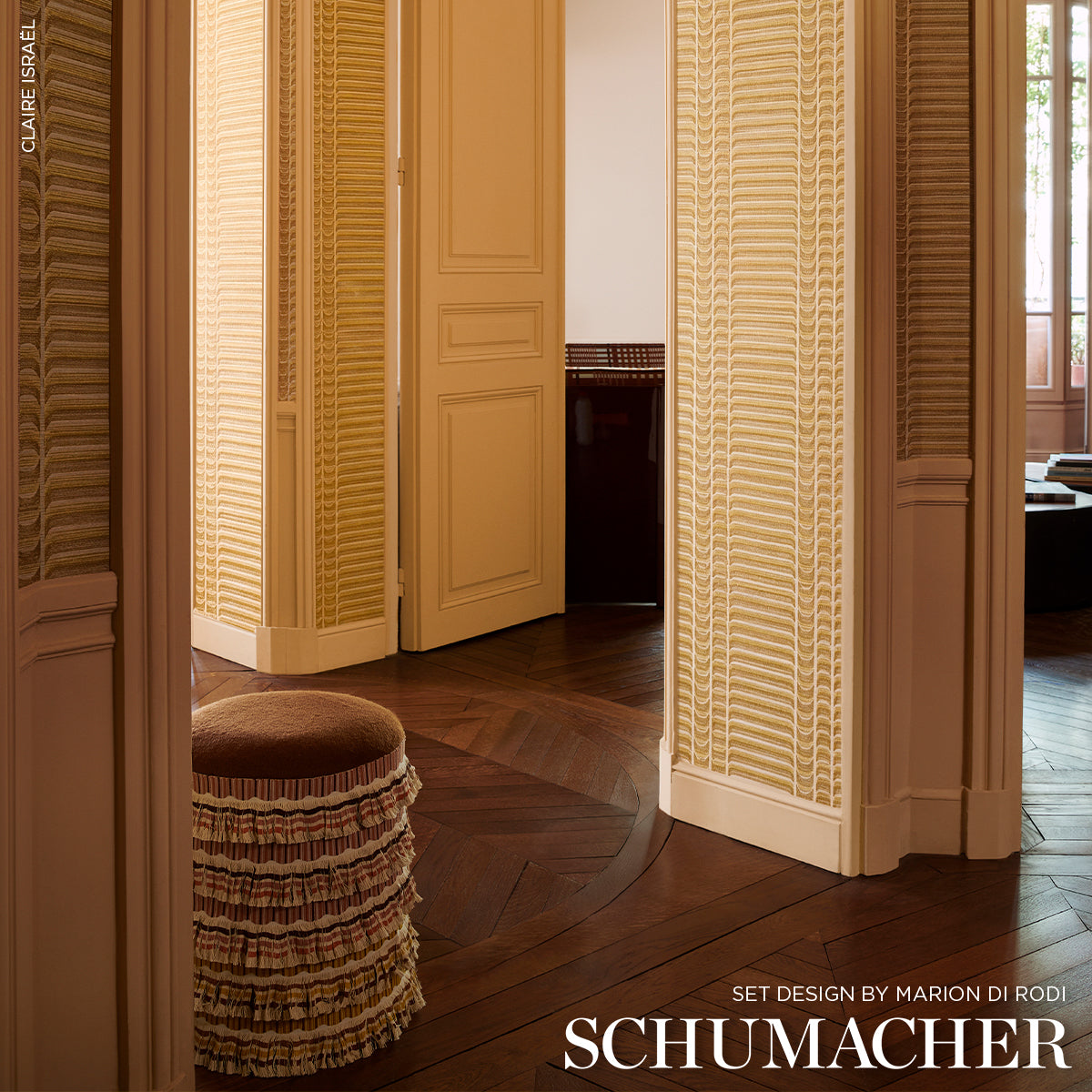 Schumacher Stay In Tune wallpaper in Chartreuse, 5018601 — view 6 - Schumacher Wallpaper