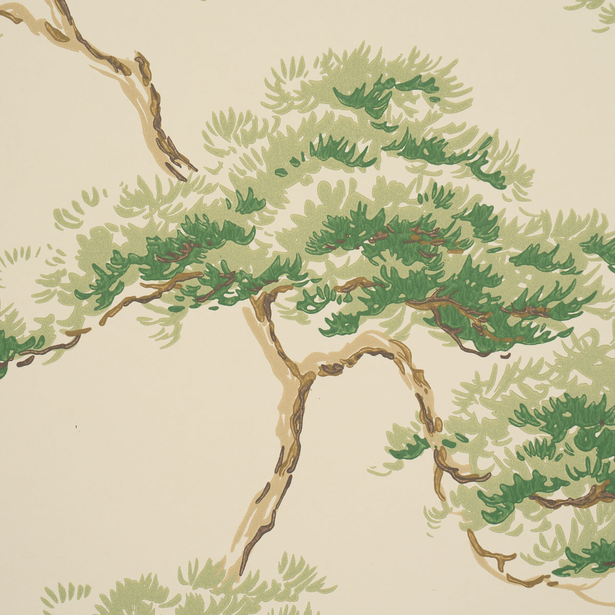 Schumacher The Way Through The Woods wallpaper in Moss, 5018631 — view 3 - Schumacher Wallpaper