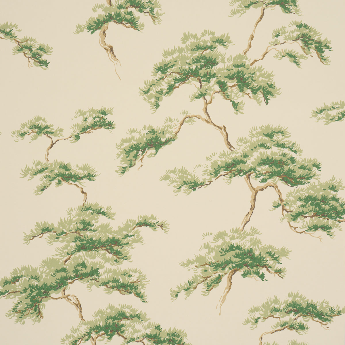 Schumacher The Way Through The Woods wallpaper in Moss, 5018631 - Schumacher Wallpaper