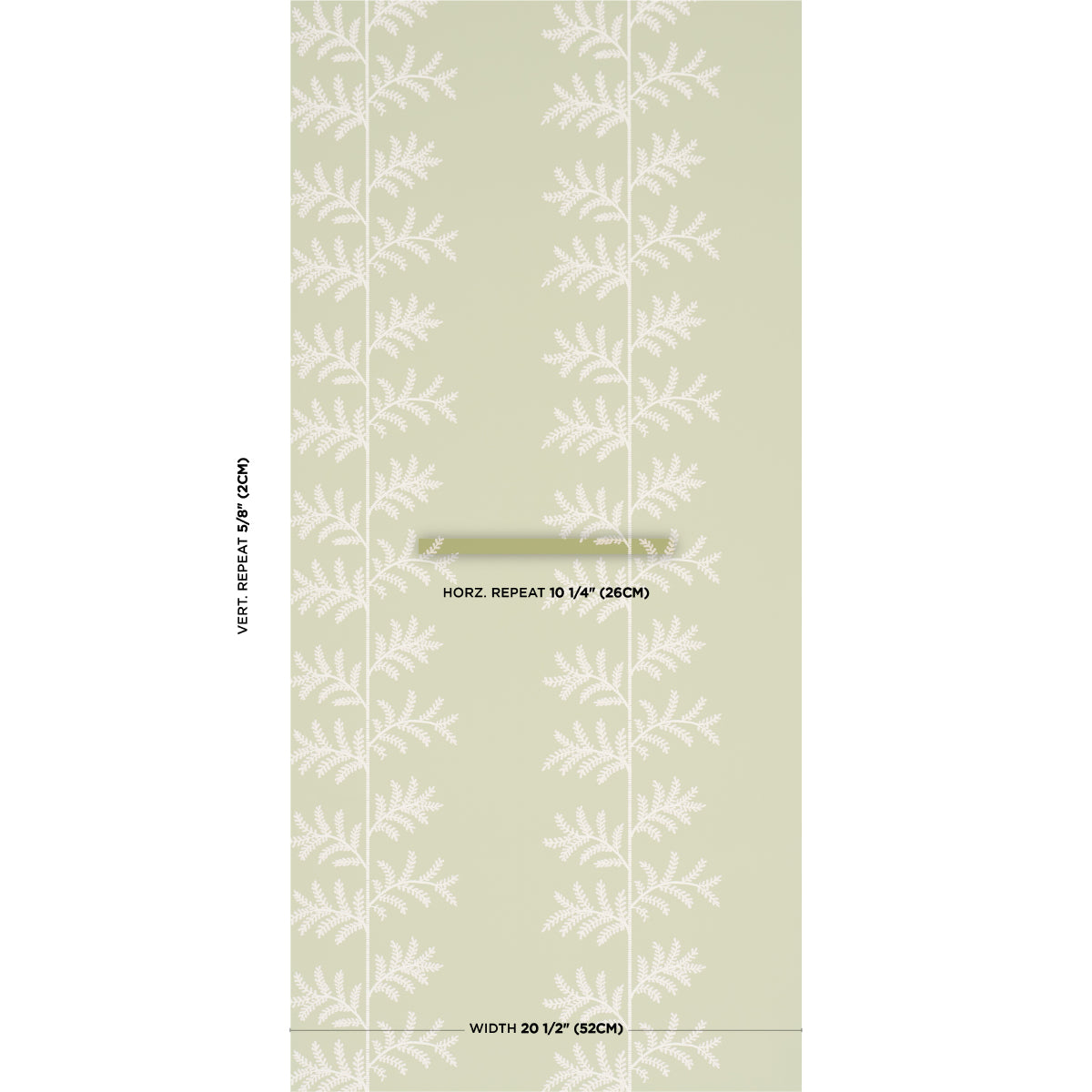 Schumacher Eloise wallpaper in Leaf, 5018640 — view 2 - Schumacher Wallpaper