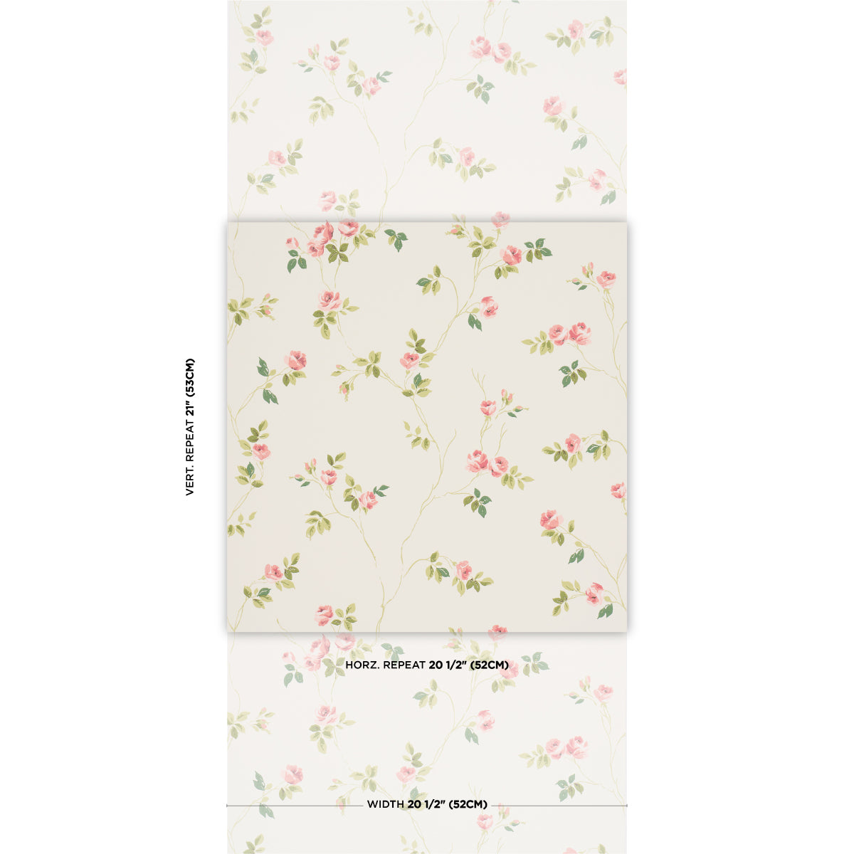 Schumacher Lady Of Shalott wallpaper in Petal, 5018661 — view 2 - Schumacher Wallpaper