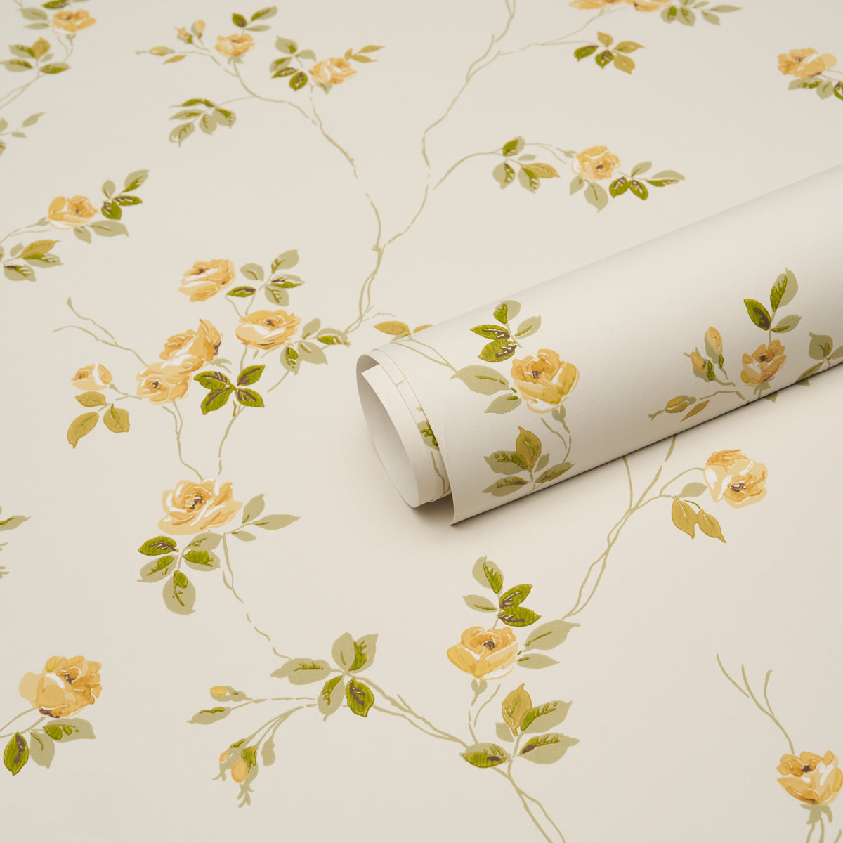 Schumacher Lady Of Shalott wallpaper in Marigold, 5018662 — view 4 - Schumacher Wallpaper