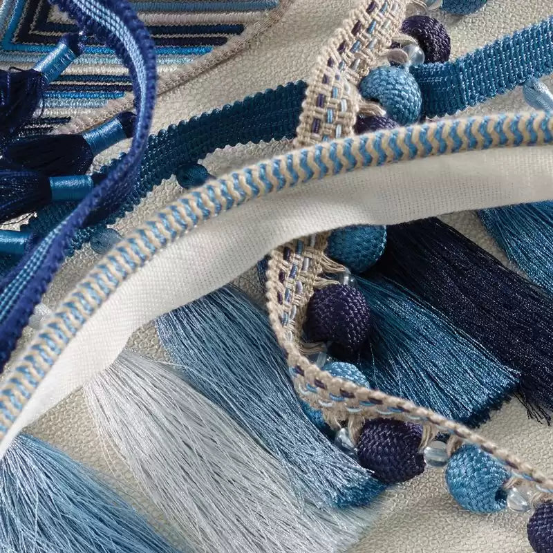 Corniche Chevron Cord Ultramarine - Osborne & Little - T701-03 Trim