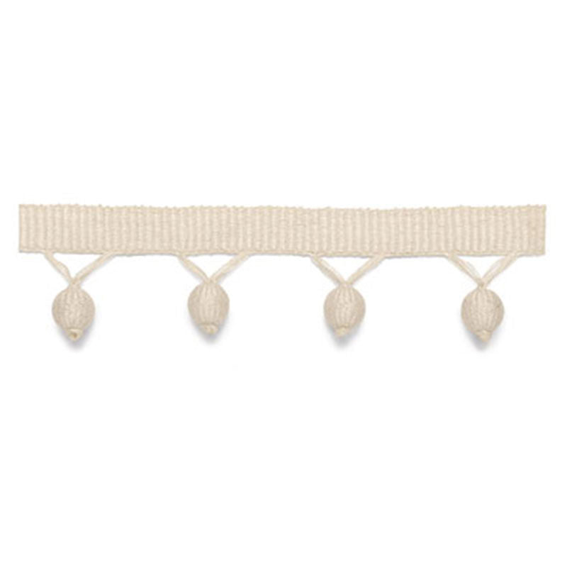 DELRAY-BOBBLE-FRINGE-VANILLA-SCHUMACHER-63140 - Schumacher Trim