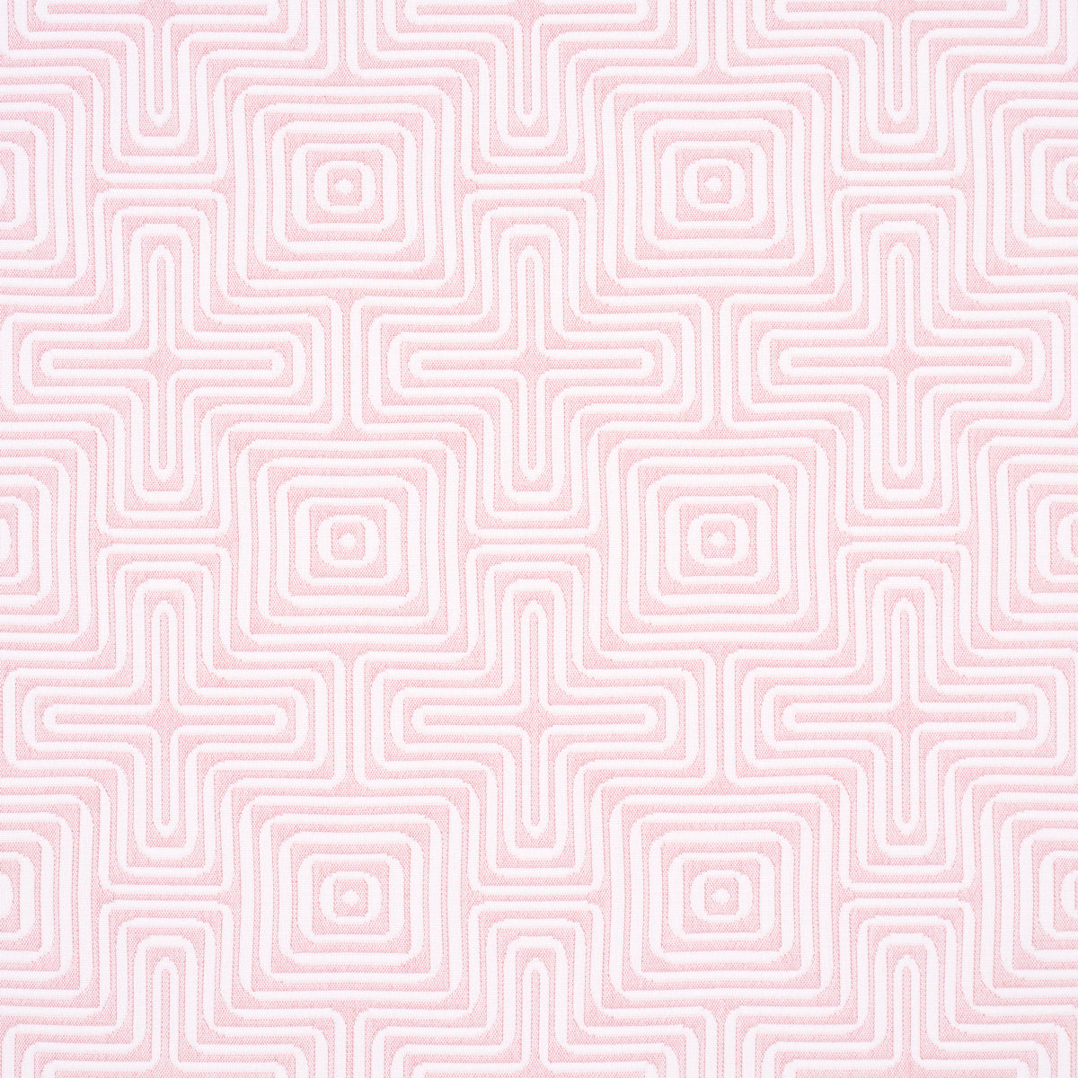 Amazing Maze Indoor/Outdoor - Blush - Schumacher 65327 Fabric - Schumacher Fabric