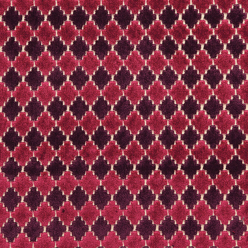 Marrakesh Velvet - Black Cherry - Schumacher 65640 Fabric - Schumacher Fabric