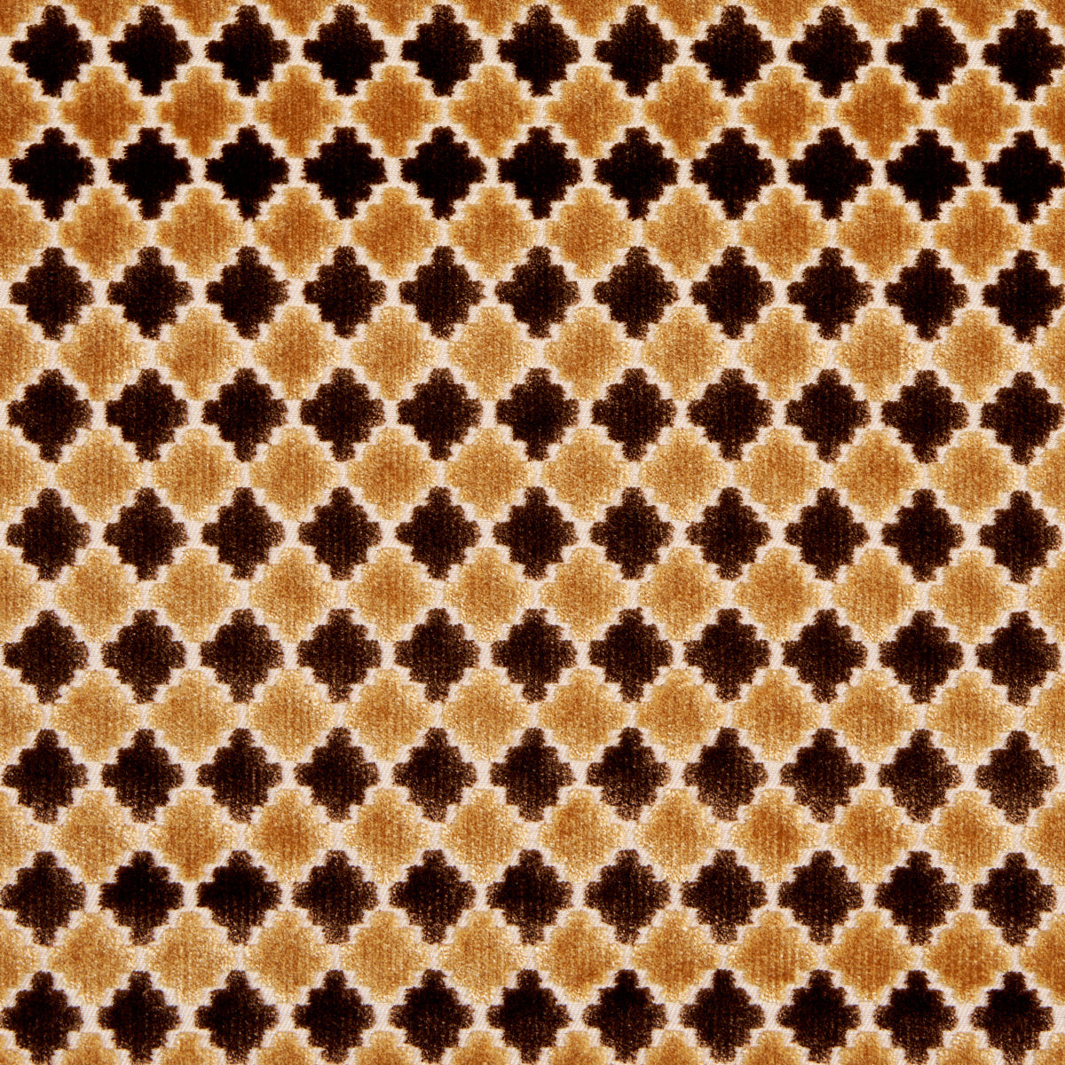 Marrakesh Velvet - Chocolate Brown - Schumacher 65646 Fabric - Schumacher Fabric