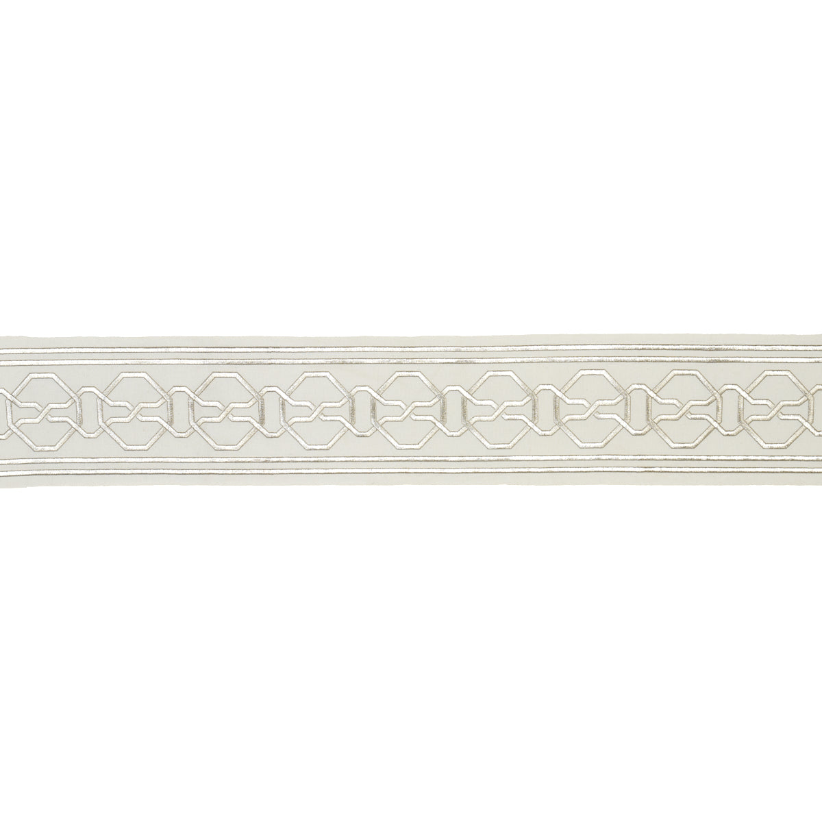 MALMAISON-TAPE-SILVER-SCHUMACHER-66156 - Schumacher Trim