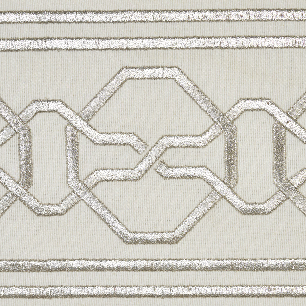 MALMAISON-TAPE-SILVER-SCHUMACHER-66156 - Schumacher Trim