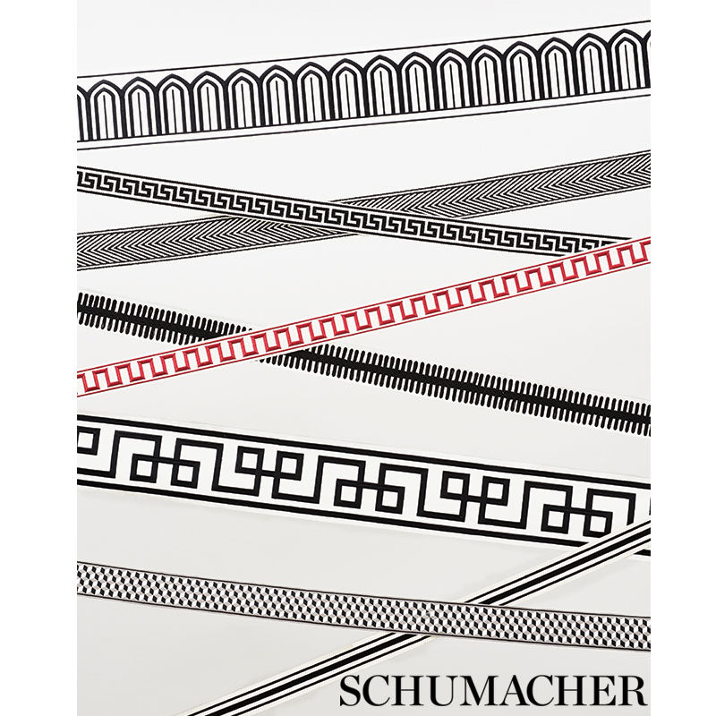 OCTAVIUS-TAPE-BLACK-ON-IVORY-SCHUMACHER-66166 - Schumacher Trim