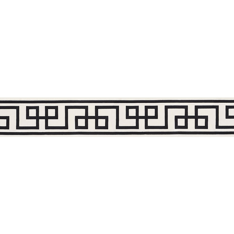 OCTAVIUS-TAPE-BLACK-ON-IVORY-SCHUMACHER-66166 - Schumacher Trim