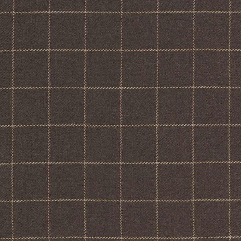 Bancroft Wool Plaid - Sable - Schumacher 66770 Fabric - Schumacher Fabric