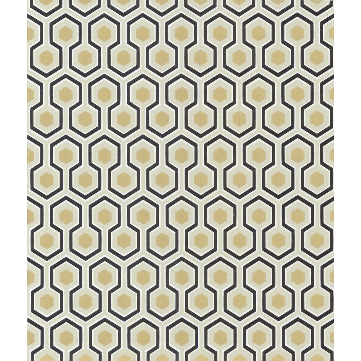 Hicks Hexagon - Black/G - COLE & SON Wallpaper