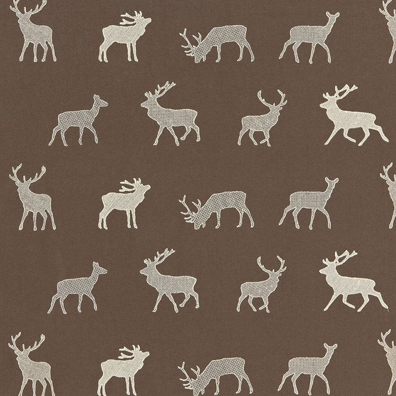 Caribou Embroidery - Java - Schumacher 67161 Fabric - Schumacher Fabric